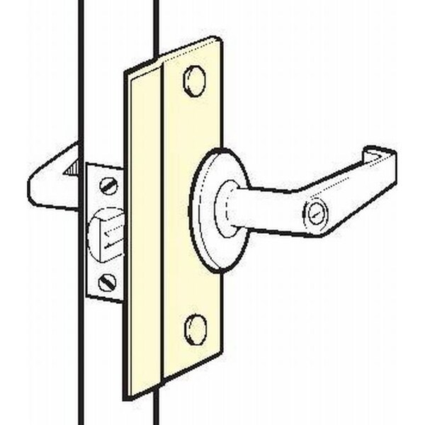 Don-Jo 2-5/8" x 6" Short Latch Protector for Outswing Doors with EBF Fasteners SLP206EBFCP - main